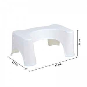 White The Original Bathroom Toilet Squatting Stool Squatty Potty