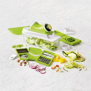 Kitchen Veggie Cutter, Mandoline Food Slicer with Julienne Grater Slicer Pasta Spaghetti Maker