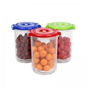 Stackable 1500ml vacuum saver airtight food storage container with pump