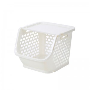 Plastic Stackable Storage Basket Organizer  For Kitchen