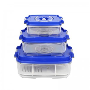 Vacuum airtight multi-function food container and pump