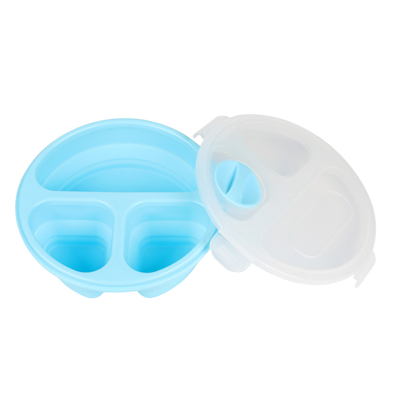Expandable & Collapsible Bento Box Silicone Container lunchbox kids, plastic containers for food