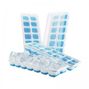 Durable Easy-Release Silicone Flexible 14-Ice Trays
