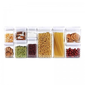 10-Piece Airtight Food Storage Container Set Multiple Size Included Kitchen Usage