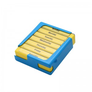 Travelling Protection Plastic 7 Days Pill Box 7 Compartments Vitamin Case Medicine Case